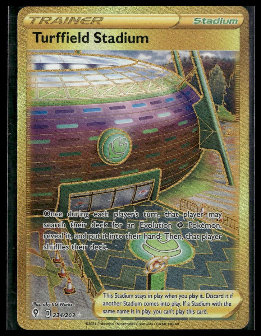 Turffield Stadium (Secret) #234/203 Evolving Skies NM