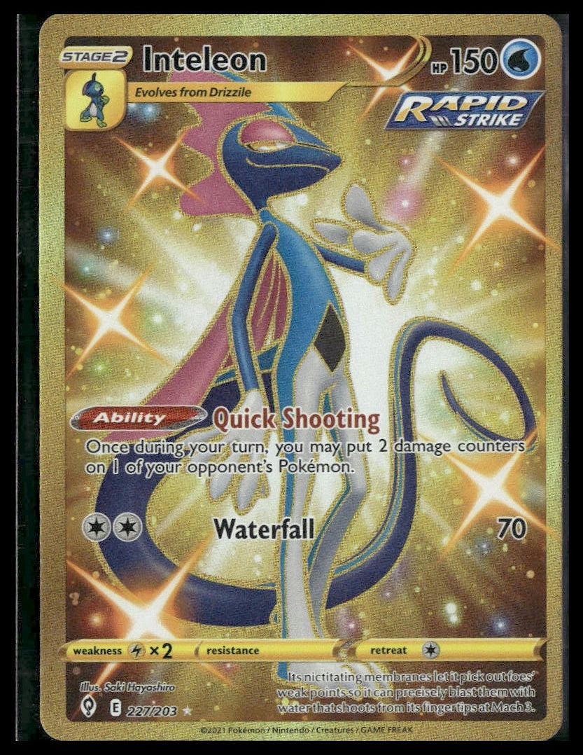 Inteleon (Secret) #227/203 Evolving Skies NM