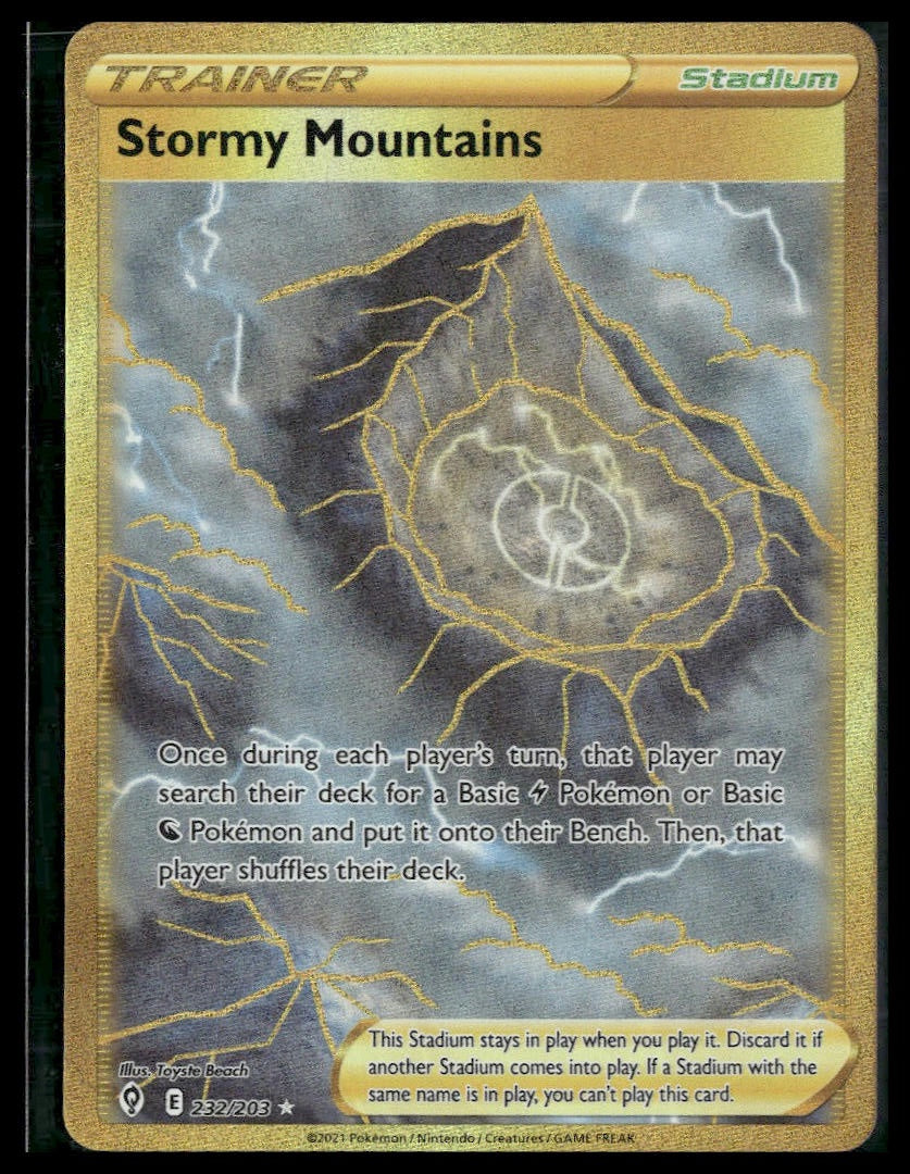 Stormy Mountains (Secret) #232/203 Evolving Skies NM