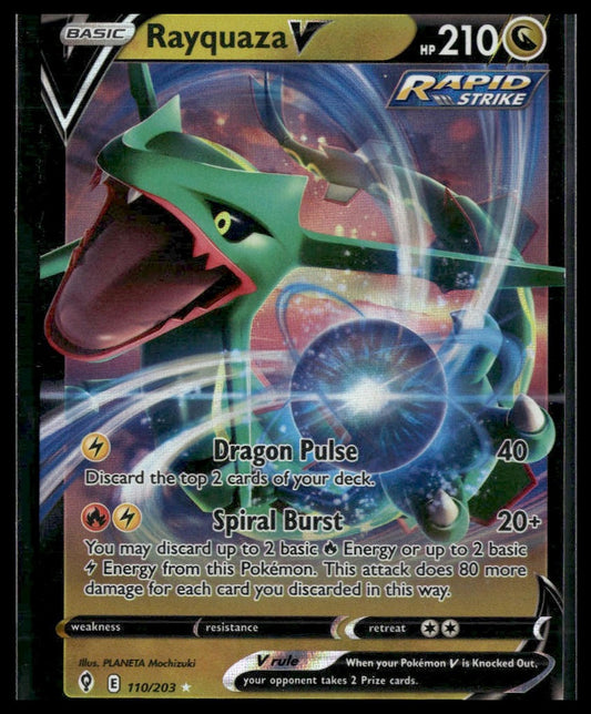 Rayquaza V #110/203 Evolving Skies VLP