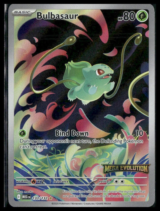 Bulbasaur #133/132 STAMP Mega Evolution Box Topper VLP