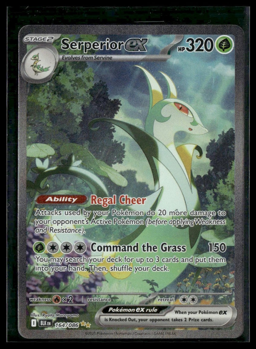 Serperior ex #164/086 Black Bolt NM