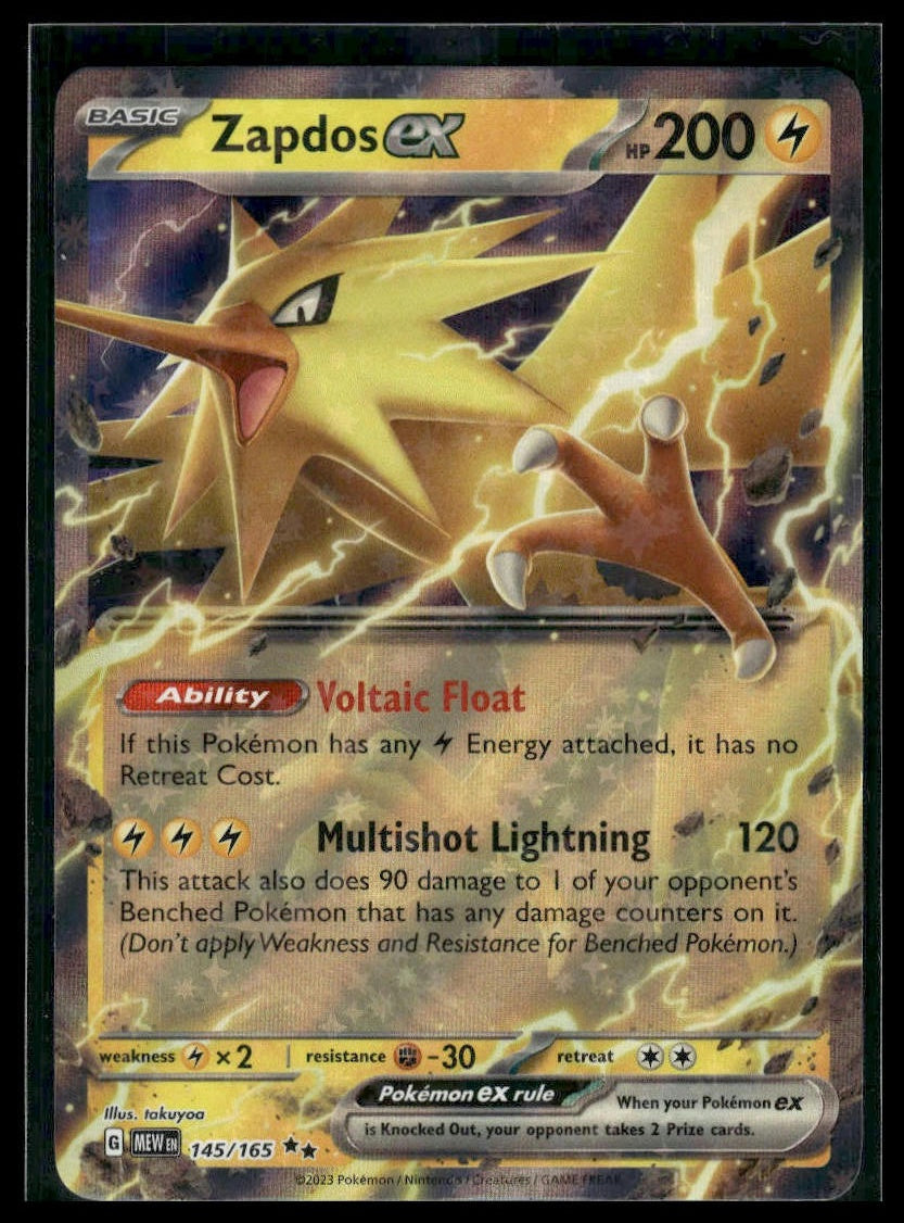 Zapdos ex #145/165 Scarlet & Violet 151 LP