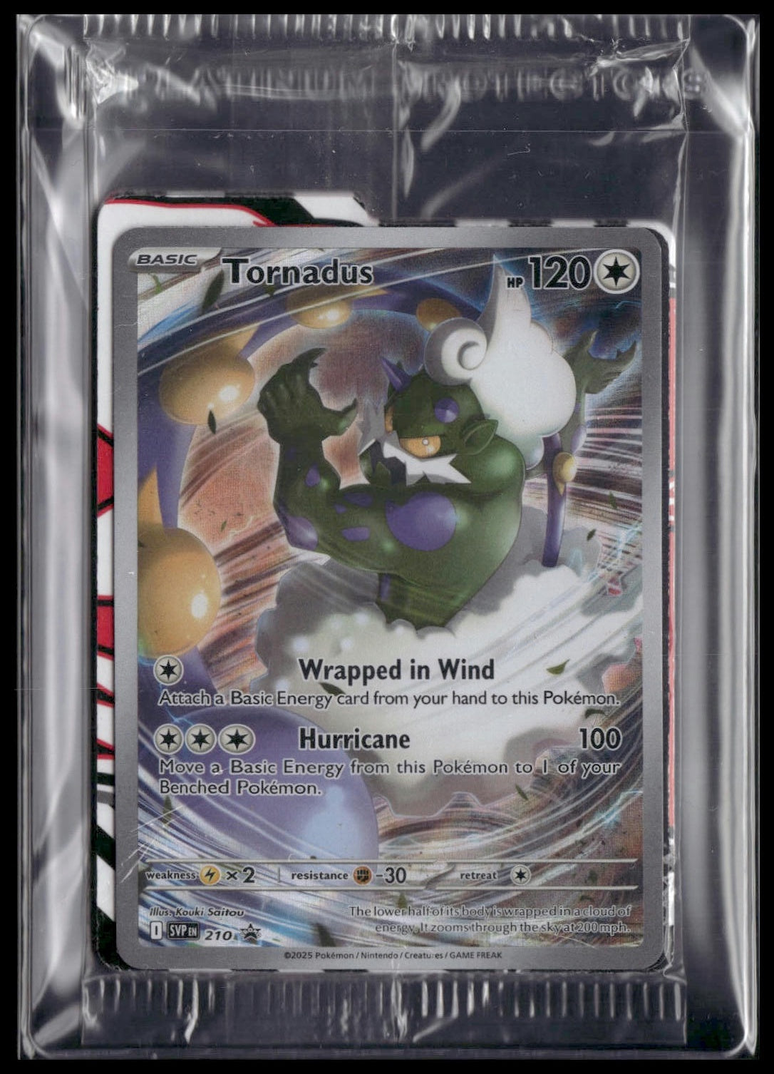 Tornadus #210 SEALED White Flare ETB Promo NM
