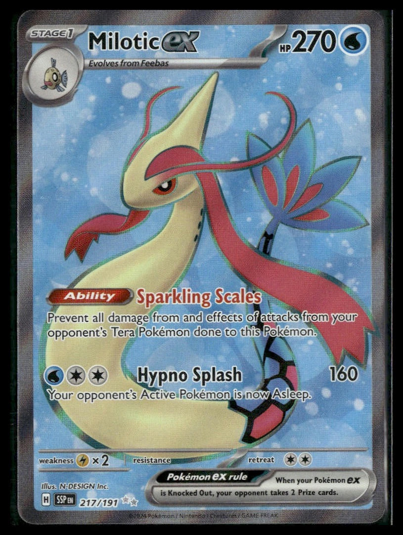 Milotic ex #217/191 Surging Sparks NM