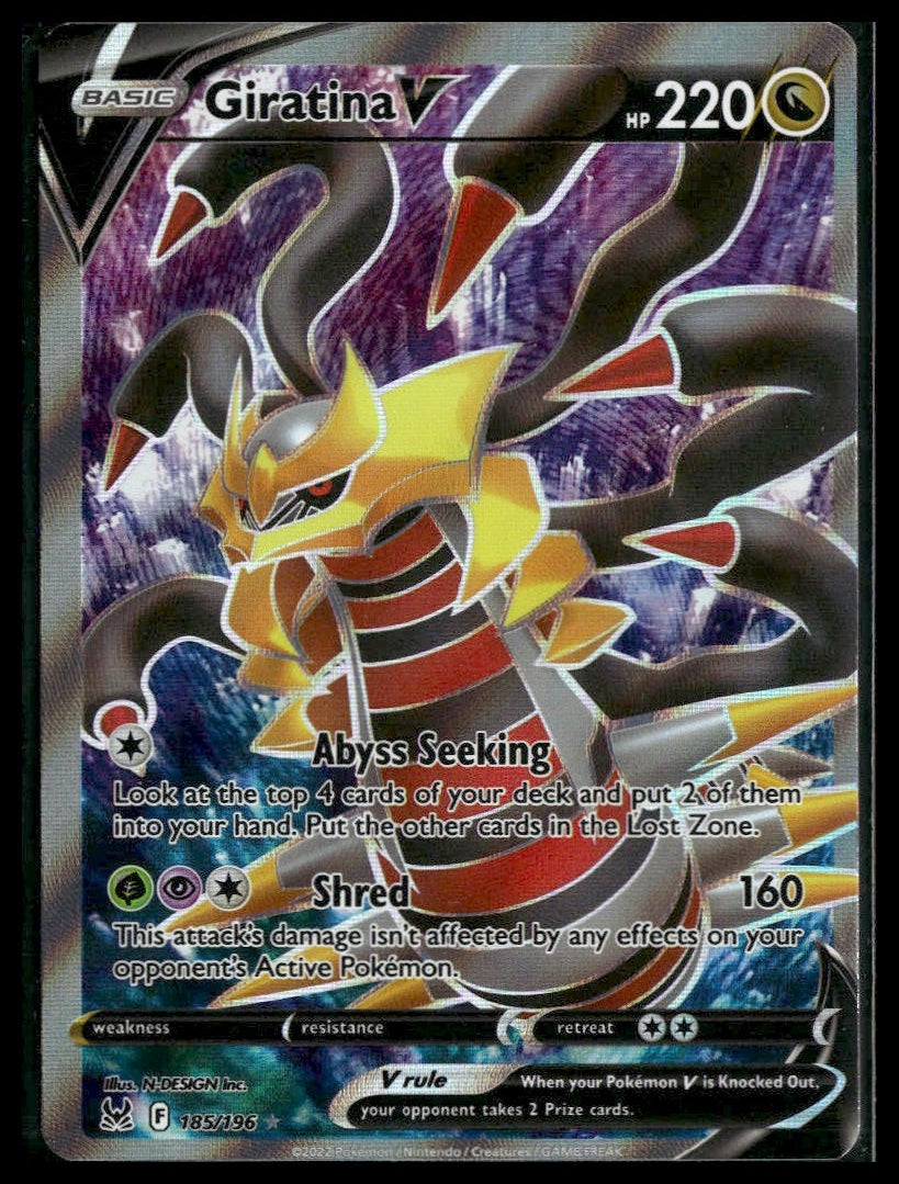 Giratina V (Full Art) #185/196 Lost Origin VLP