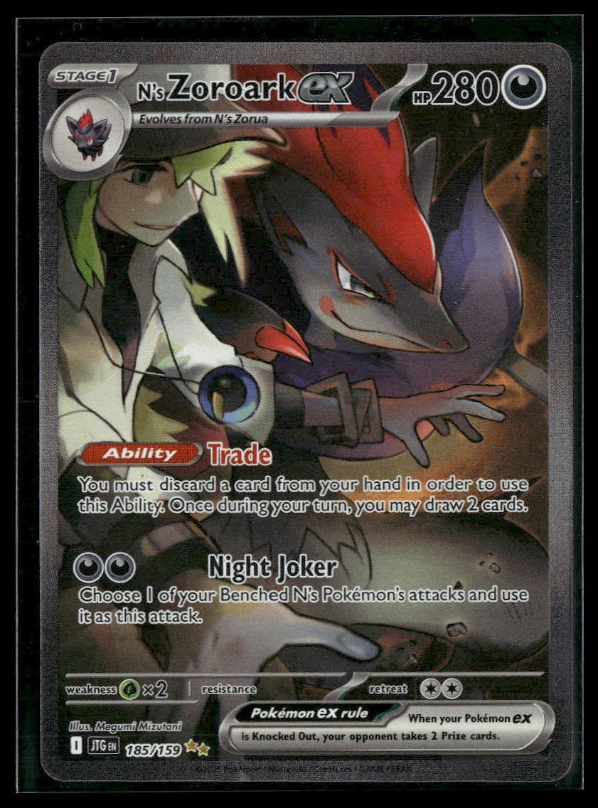 N's Zoroark ex #185/159 Journey Together VLP