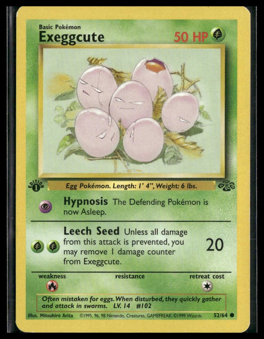 Exeggcute #52/64 1st Edition Jungle LP