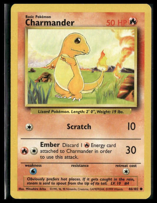 Charmander #046/102 Base Set LP