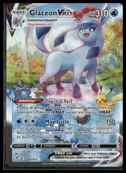 Glaceon VMAX (Alt Art) #209/203 Evolving Skies NM