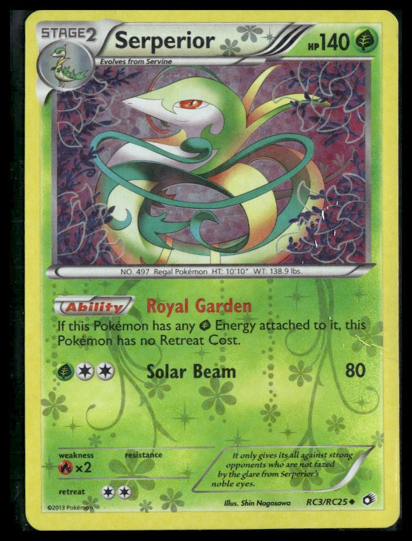 Serperior #RC3/RC25 Legendary Treasures: Radiant Collection HP/DMG