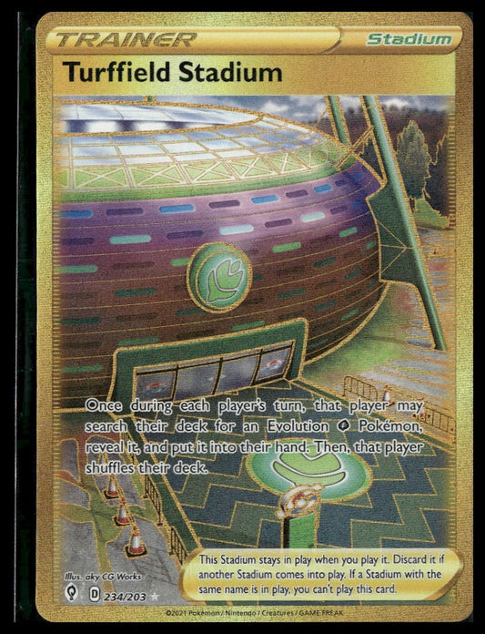 Turffield Stadium (Secret) #234/203 Evolving Skies NM