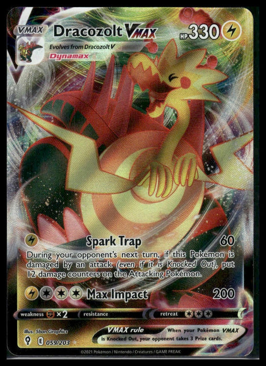 Dracozolt VMAX #059/203 Evolving Skies NM