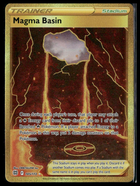 Magma Basin (Secret) #185/172 Brilliant Stars NM