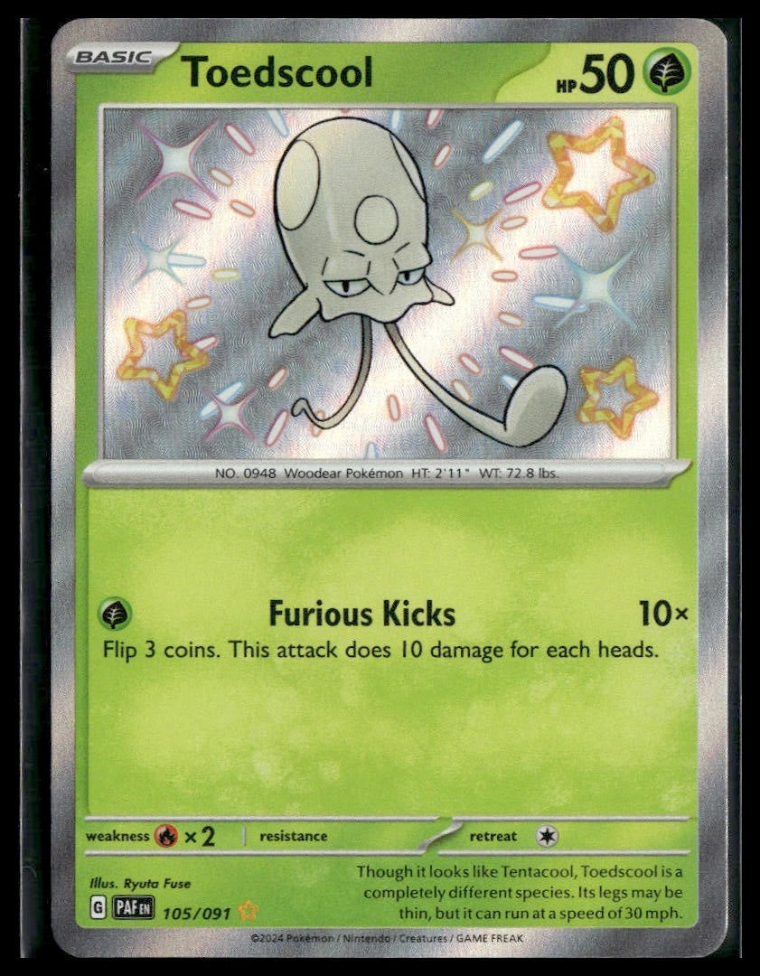 Toedscool #105/091 Paldean Fates NM