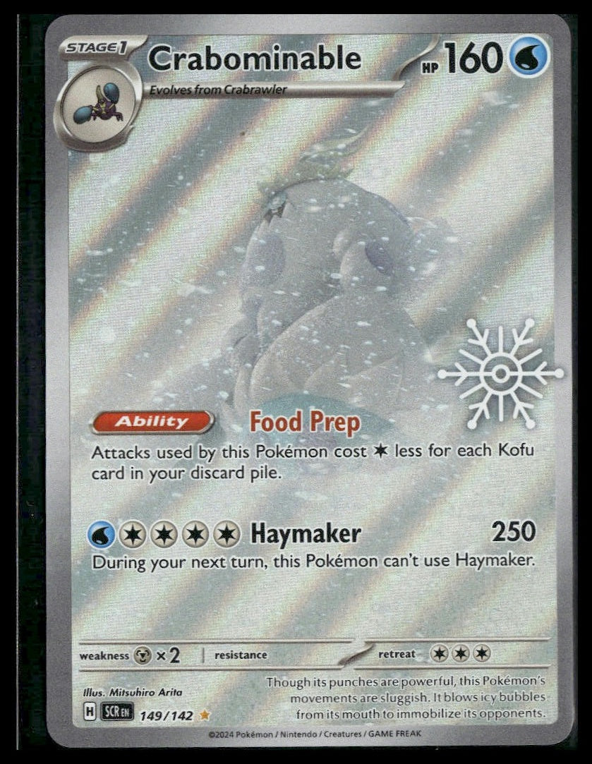 Crabominable #149/142 Holiday Calendar Stellar Crown NM