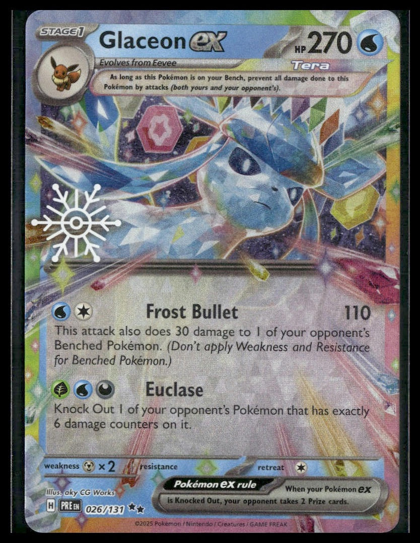 Glaceon ex #026/131 Holiday Calendar Prismatic Evolutions VLP