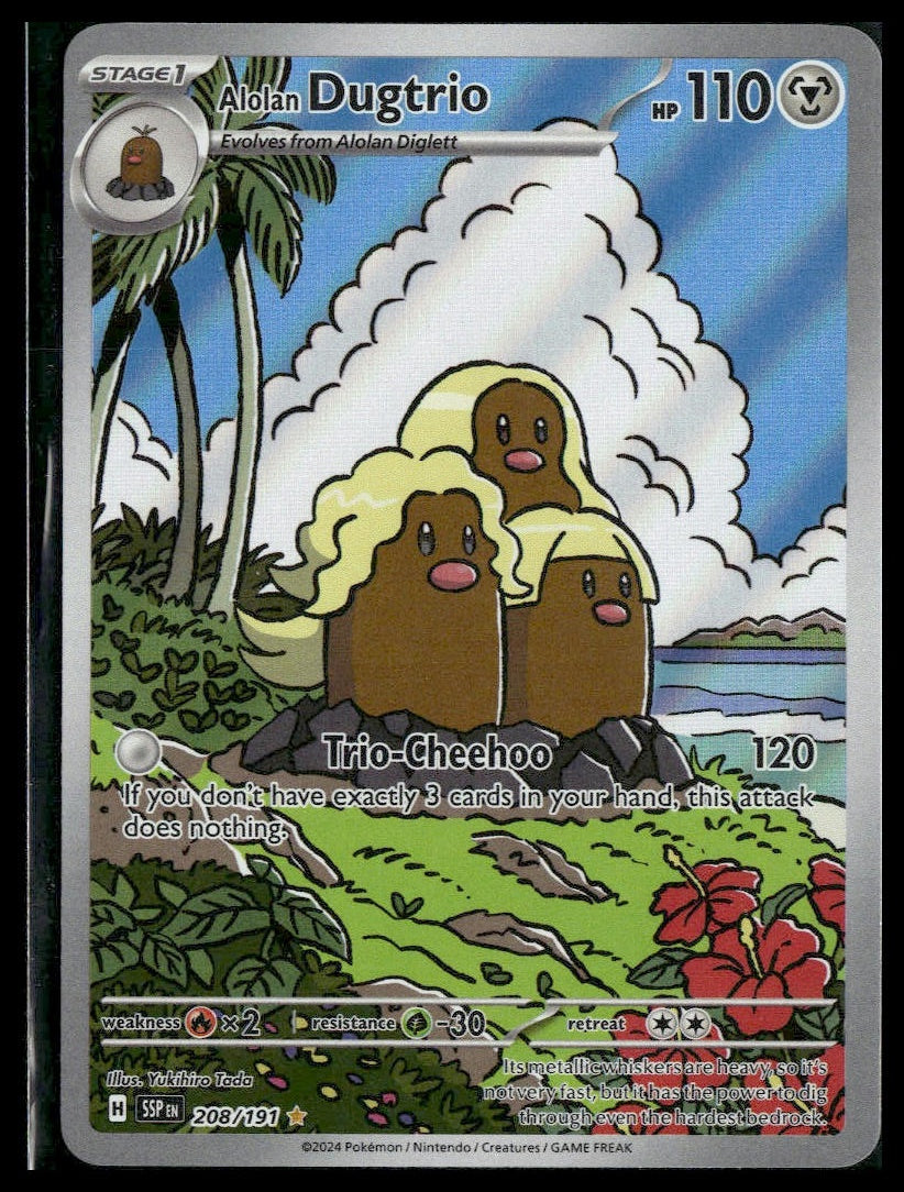 Alolan Dugtrio #208/191 Surging Sparks VLP