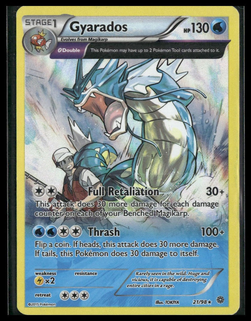 Gyarados #21/98 Reverse Holo XY - Ancient Origins HP