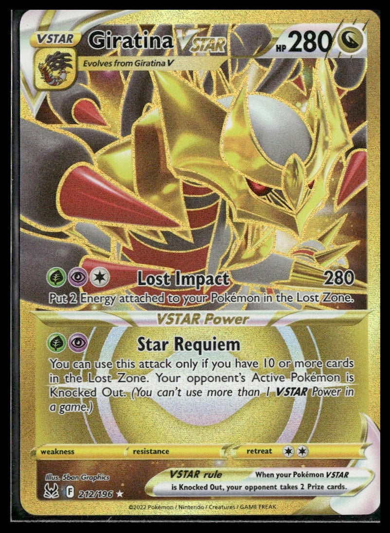 Giratina VSTAR #212/196 Lost Origin NM