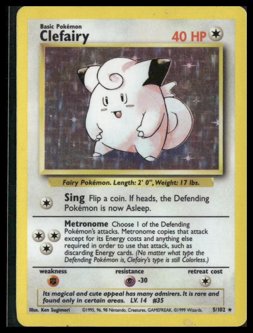 Clefairy #005/102 Base Set MP