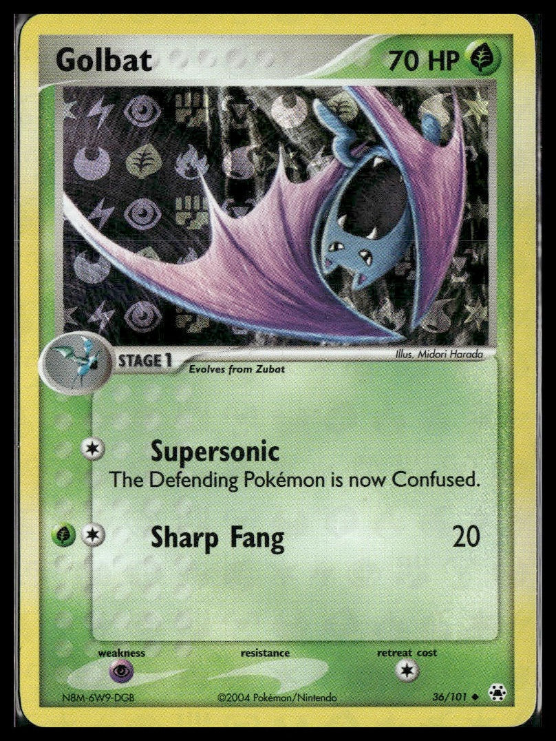 Golbat #36/101 Reverse Holo Hidden Legends LP