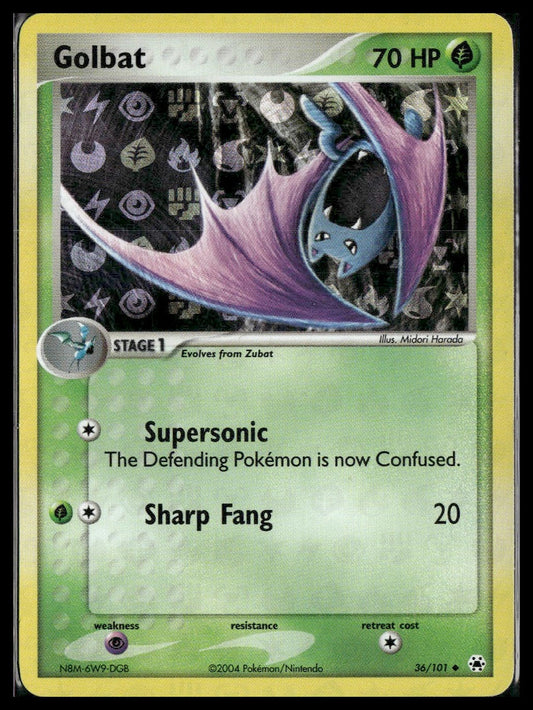 Golbat #36/101 Reverse Holo Hidden Legends LP