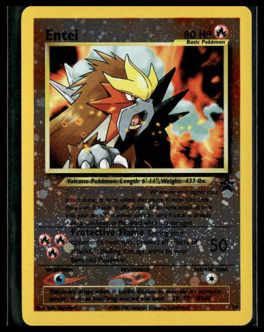 Entei #34/53 WoTC Promo LP