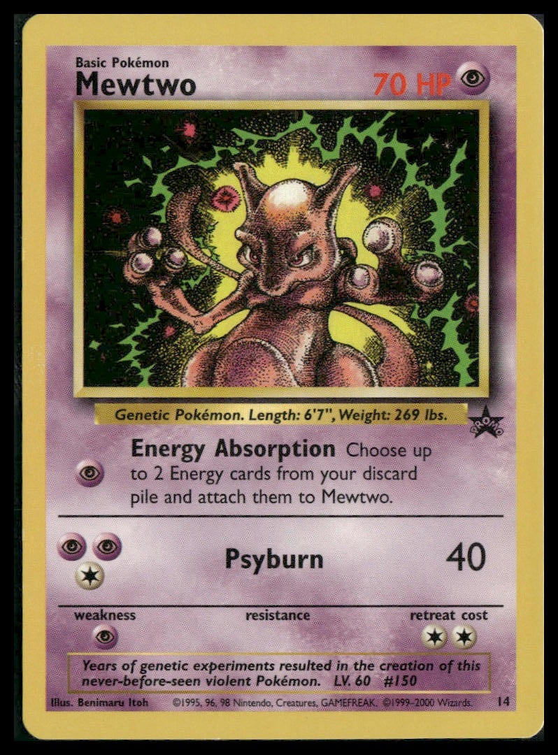 Mewtwo #14/53 WoTC Promo LP