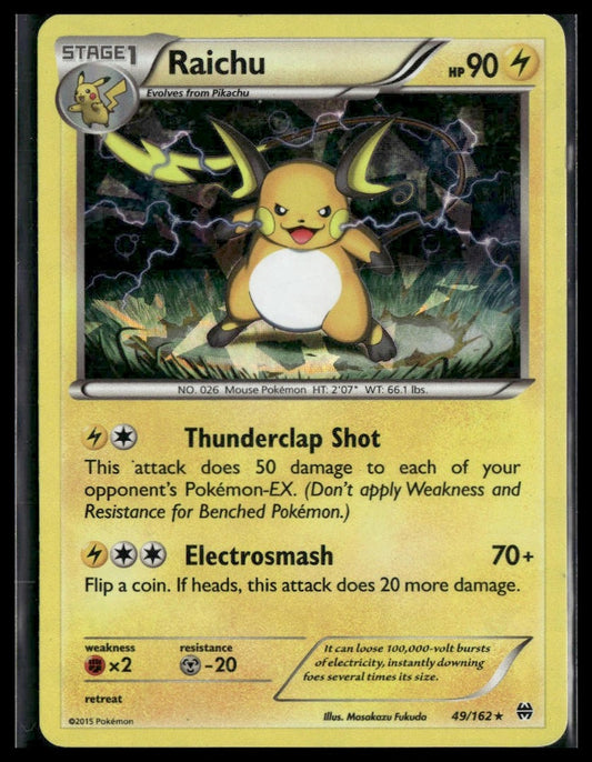 Raichu #049/162 Cracked Ice Holo BREAKthrough MP