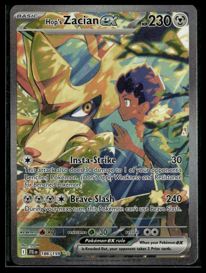 Hop's Zacian ex #186/159 Journey Together VLP