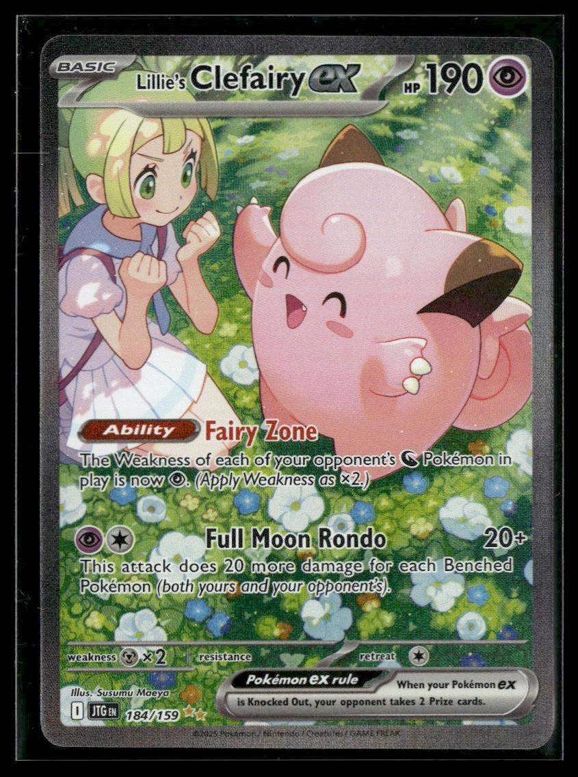 Lillie's Clefairy ex #184/159 Journey Together VLP
