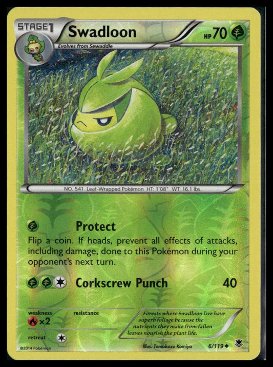 Swadloon #6/119 Tomokazu Komiya Reverse Holo XY - Phantom Forces LP
