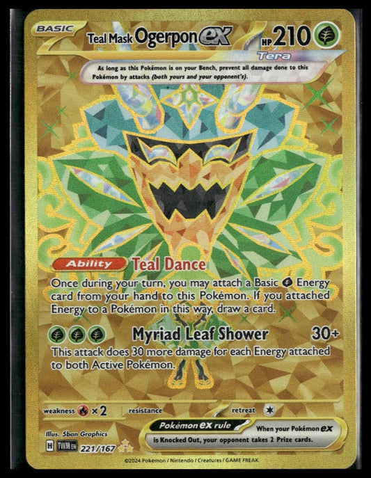 Teal Mask Ogerpon ex #221/167 Twilight Masquerade VLP