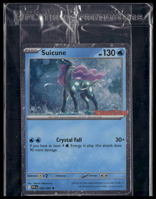 Suicune #26/94 SEALED GameStop Promo Phantasmal Flames NM