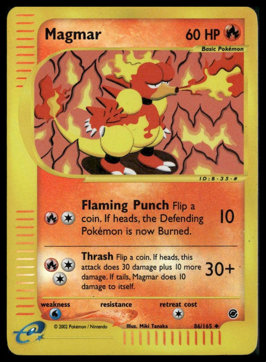 Magmar #086/165 Miki Tanaka Reverse Holo Expedition LP