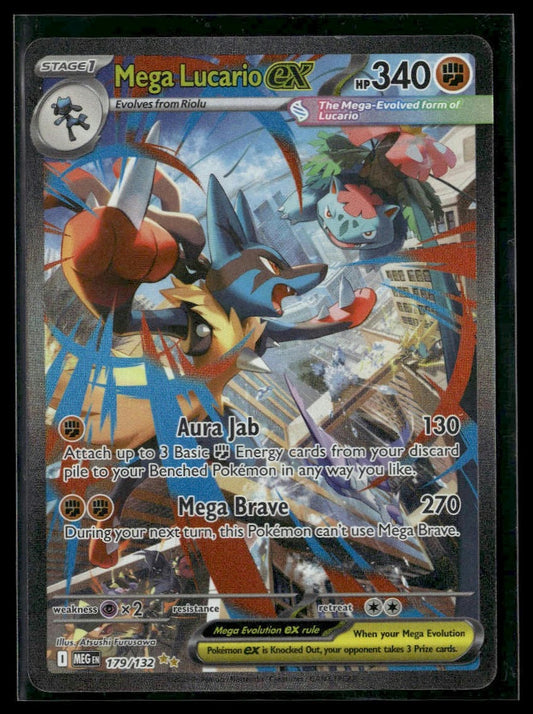Mega Lucario ex #179/132 Mega Evolution VLP