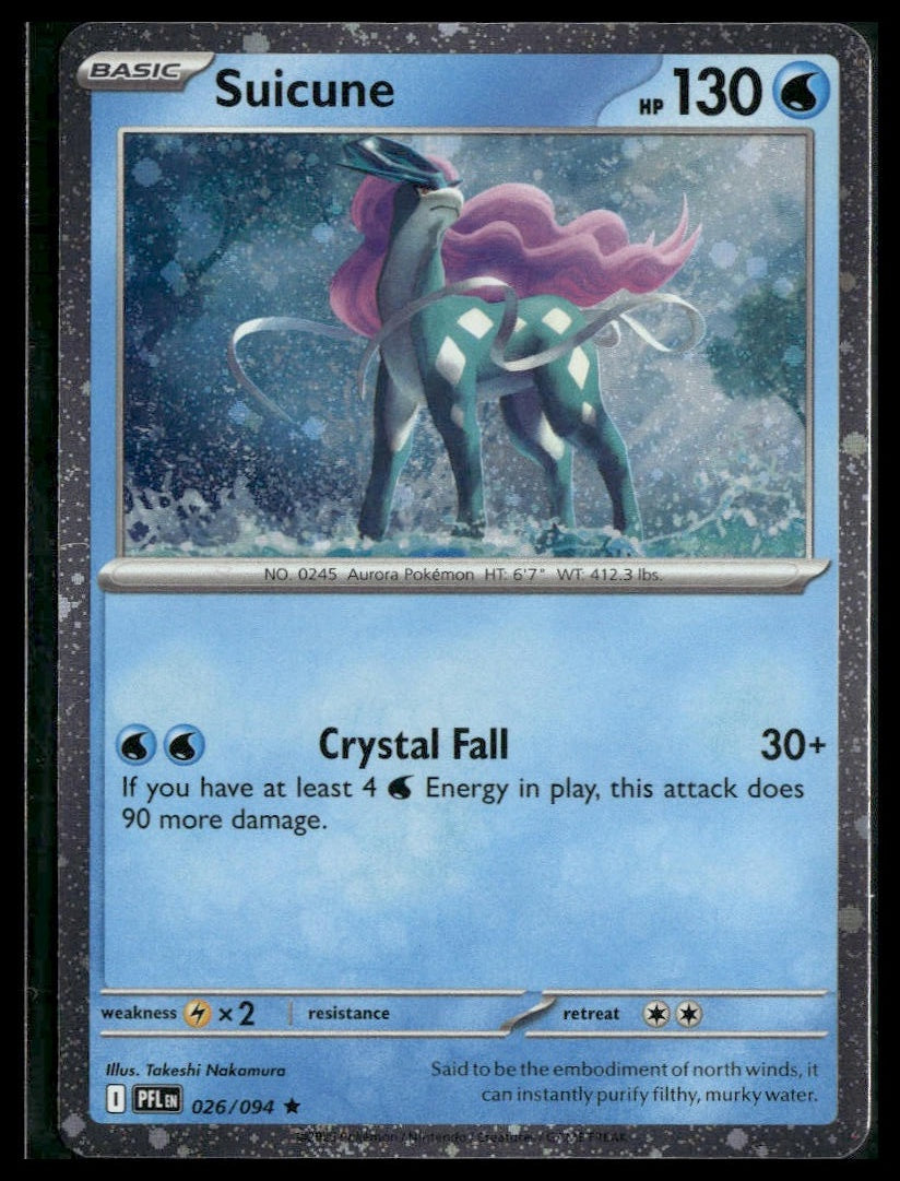 Suicune #026/094 Cosmos Holo Knockout Collection Phantasmal Flames Promo VLP