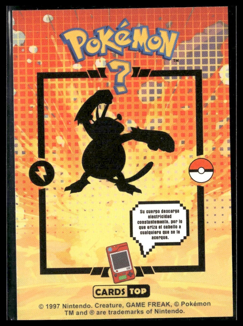 Electabuzz #125 Peruvian Gold Holo Cards Top Pokedex Database NM