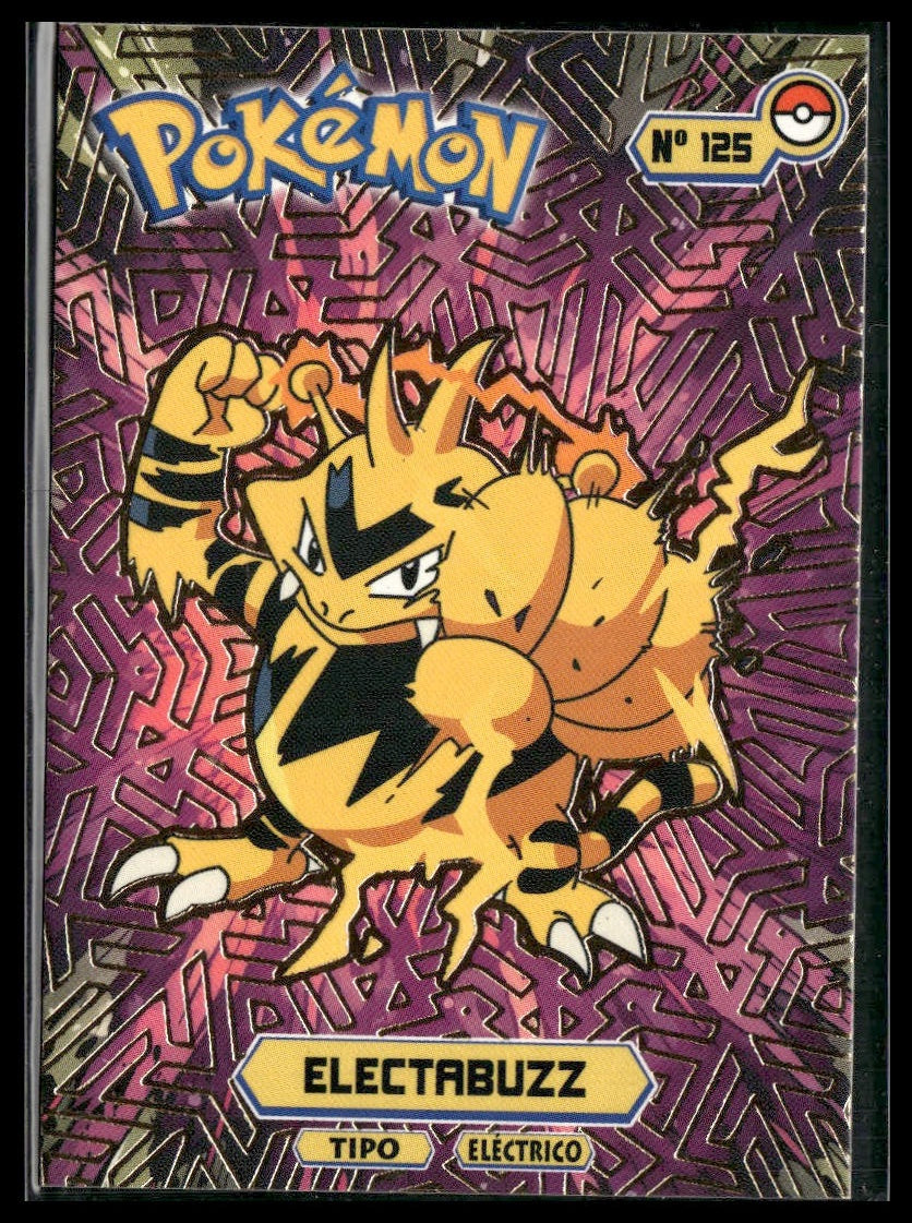 Electabuzz #125 Peruvian Gold Holo Cards Top Pokedex Database NM