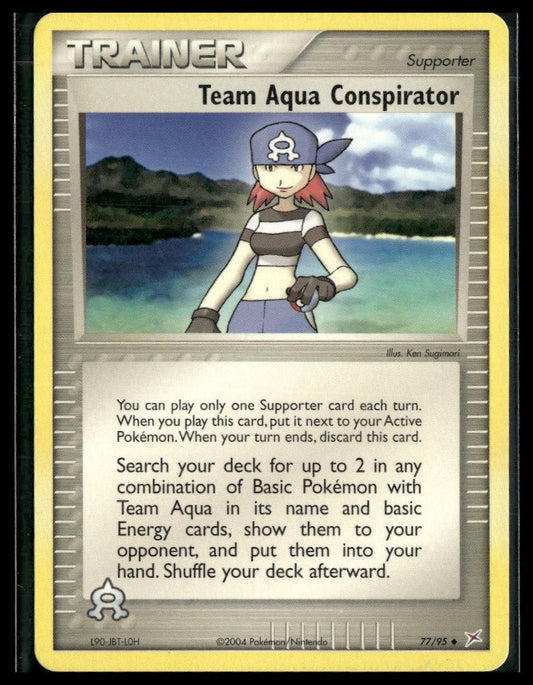 Team Aqua Conspirator #77/95 Team Magma vs Team Aqua LP