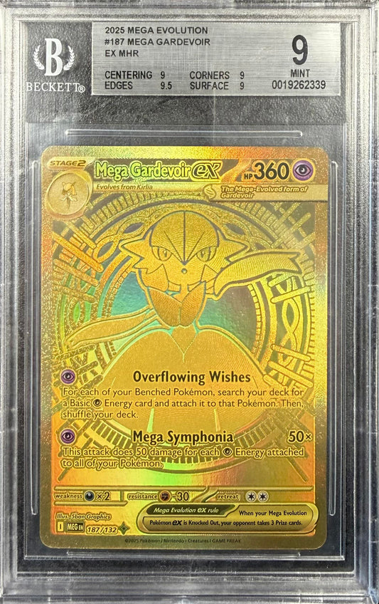 BGS 9.0 Mega Gardevoir ex #187 Mega Evolution