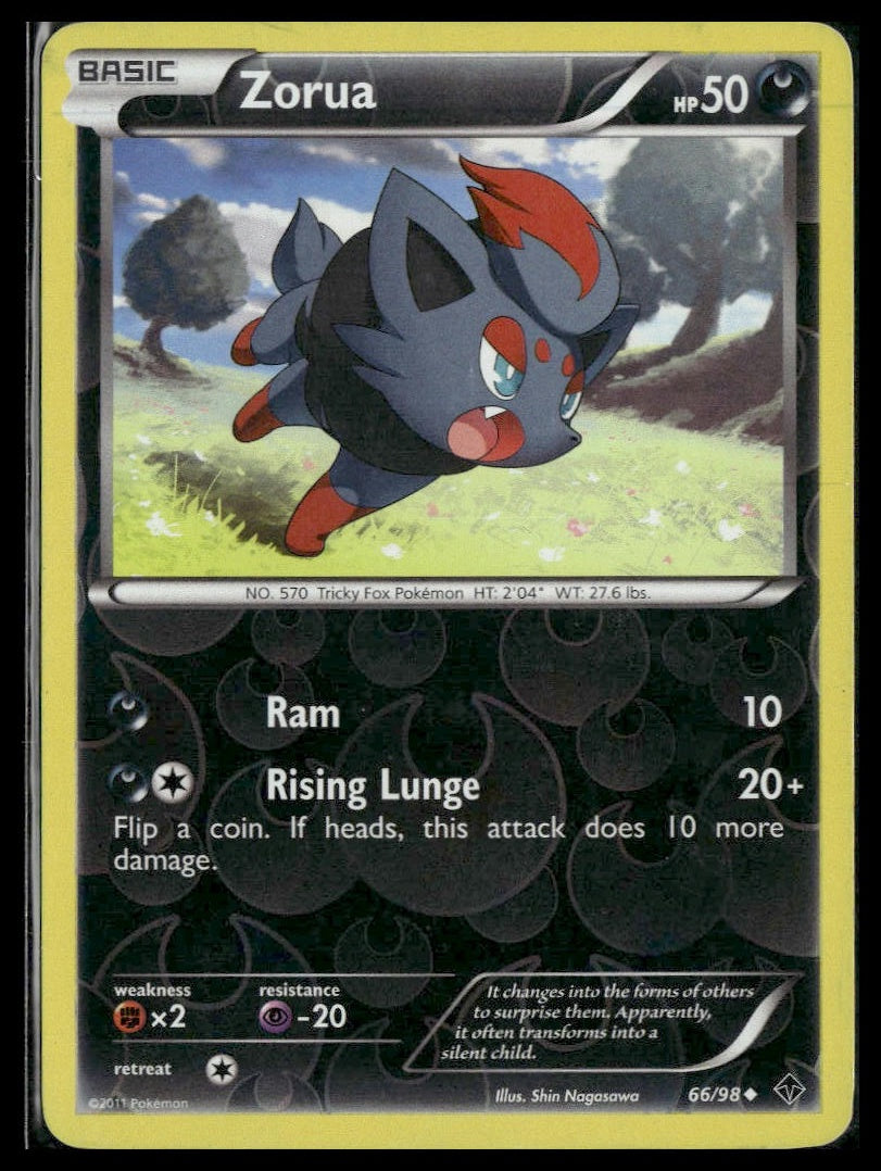 Zorua #66/98 Reverse Holo Emerging Powers LP