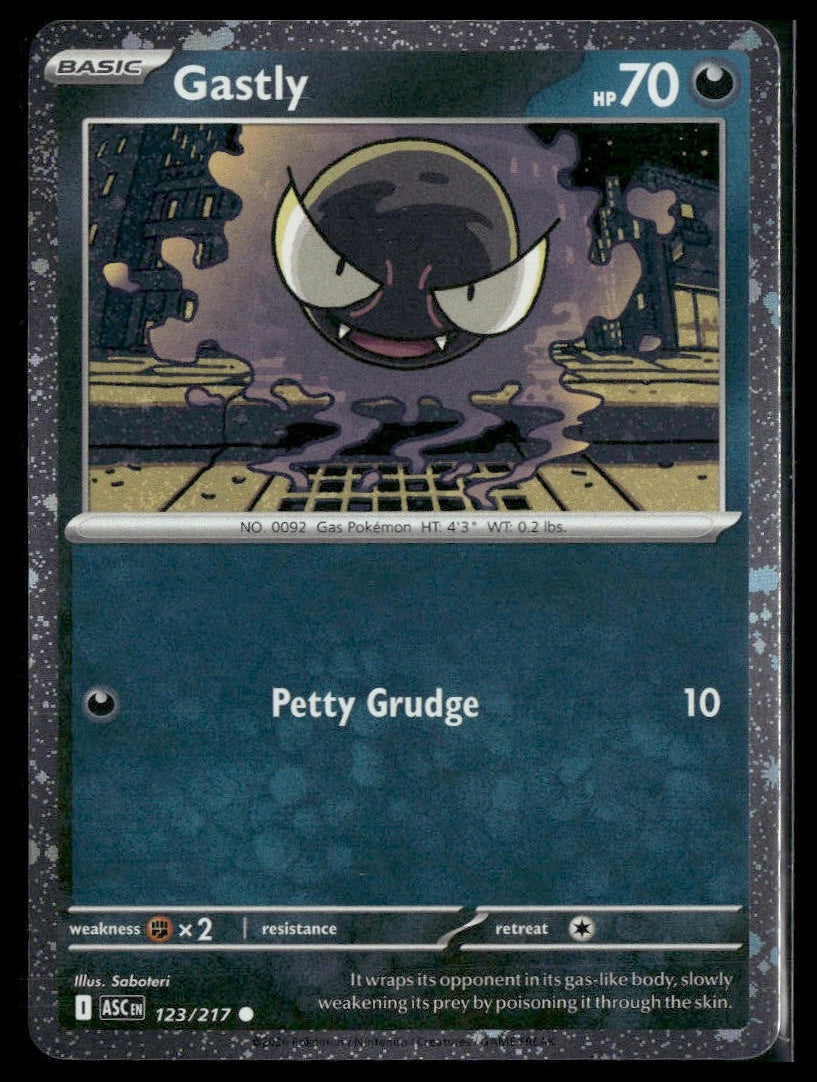 Gastly #123/217 Cosmos Holo Ascended Heroes VLP