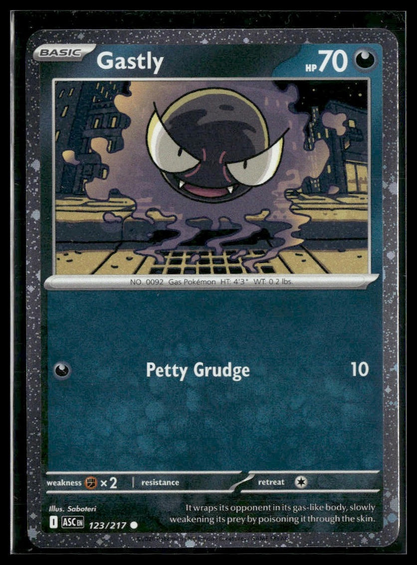 Gastly #123/217 Cosmos Holo Ascended Heroes VLP