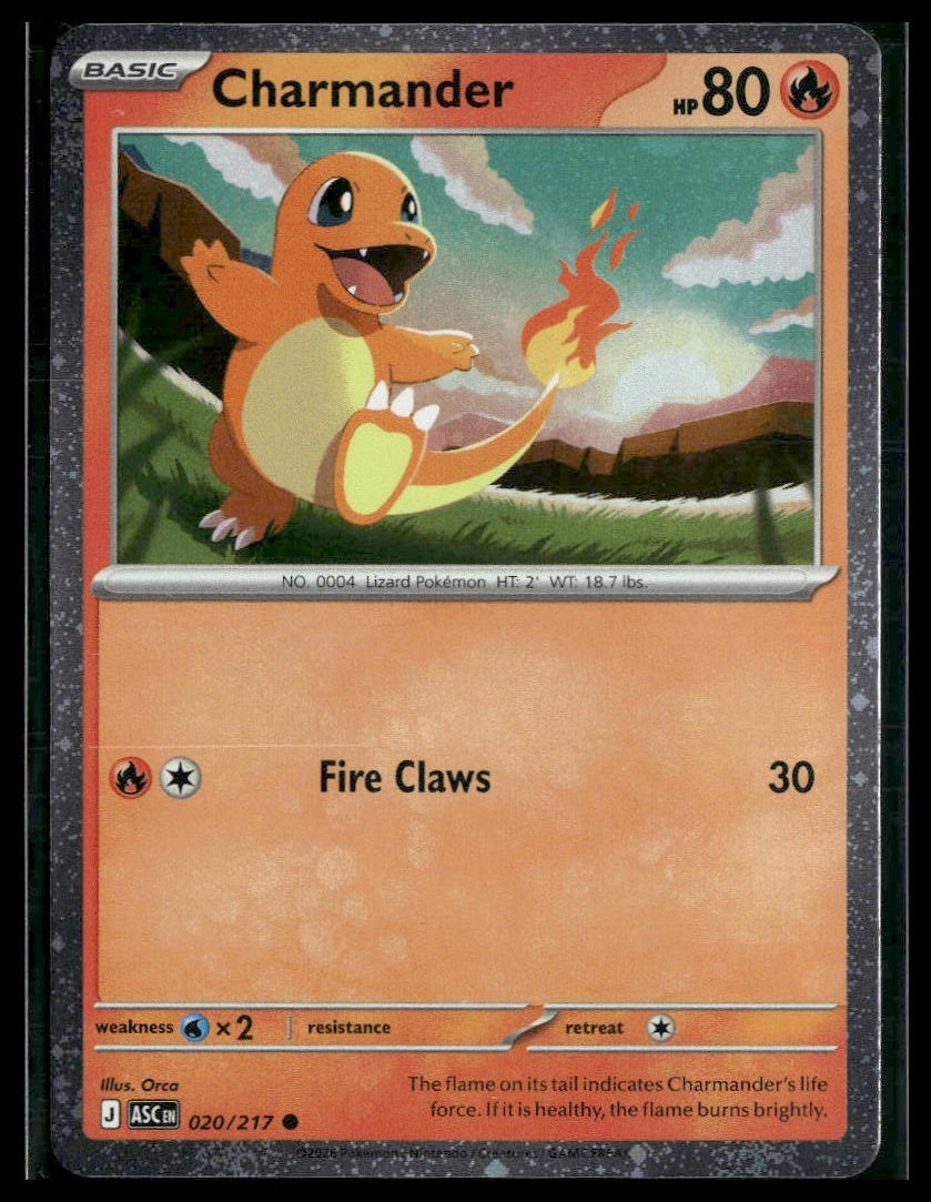 Charmander #020/217 Cosmos Holo Ascended Heroes VLP