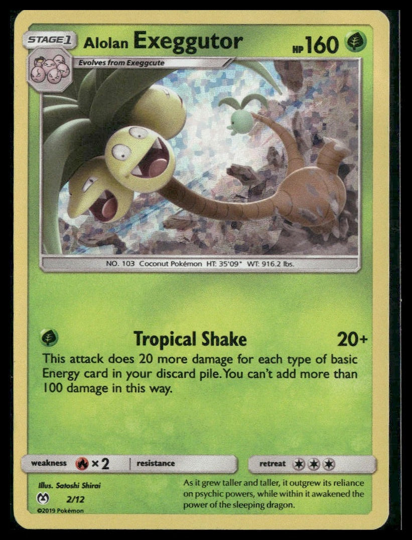 Alolan Exeggutor #002/012 McDonald's Promos 2019 LP