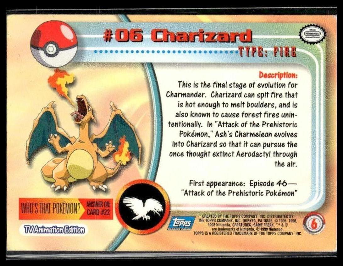 Charizard #6 Topps TV LP