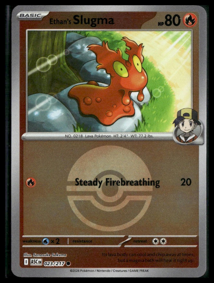 Ethan's Slugma (Poke Ball) #023/217 Ascended Heroes VLP