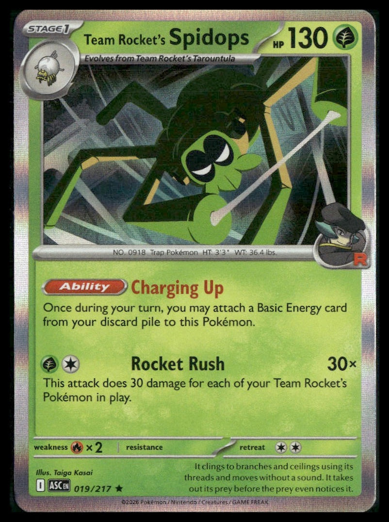 Team Rocket's Spidops #019/217 Ascended Heroes VLP
